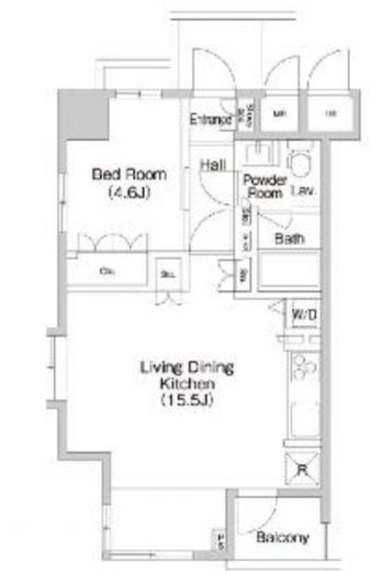 プライムアーバン池袋　1205号室　間取り