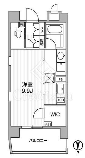 クリオ西池袋　304号室　間取り