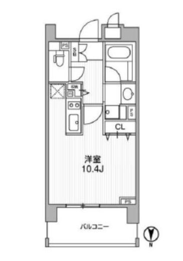 クリオ西池袋　702号室　間取り