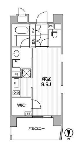クリオ西池袋　601号室　間取り