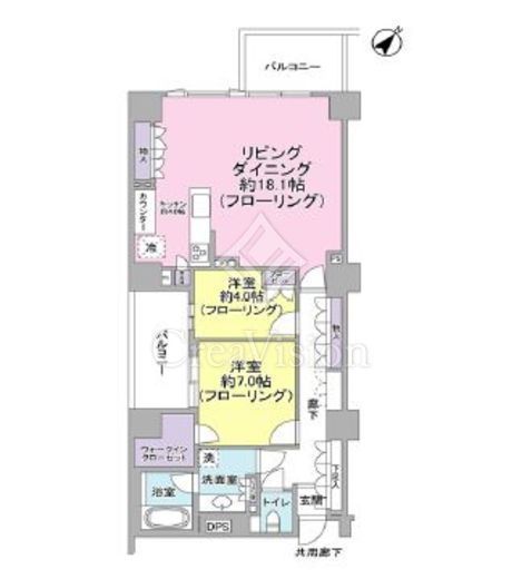 ブランズ六義園アヴェニュー　602号室　間取り