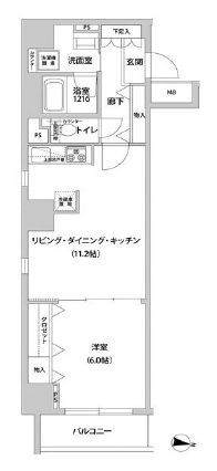 ドミール青柳　201号室　間取り