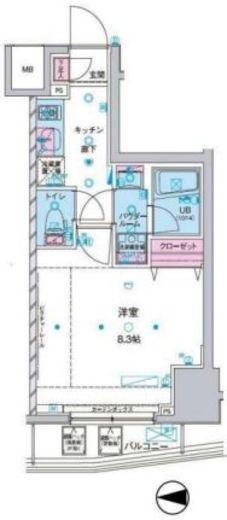 ジェノヴィア東大前グリーンヴェール　602号室　間取り