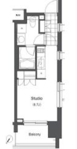 パスホームズ千駄木　1001号室　間取り