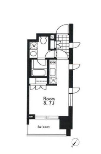 LaSante千駄木 (ラサンテ千駄木)　501号室　間取り