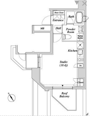 カーサスプレンディッド小石川　701号室　間取り