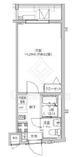 LUMEED飯田橋　303号室　間取り