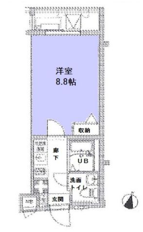 LUMEED飯田橋　503号室　間取り