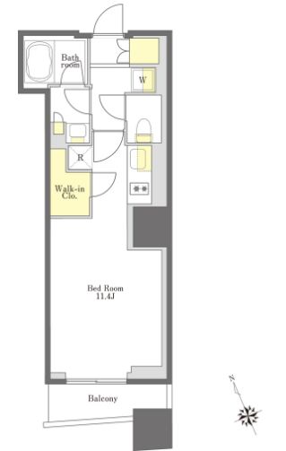 プライムメゾン大塚　1908号室　間取り