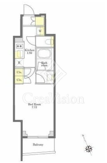 プライムメゾン大塚　507号室　間取り