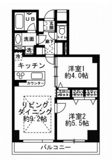 レジディア文京音羽　107号室　間取り