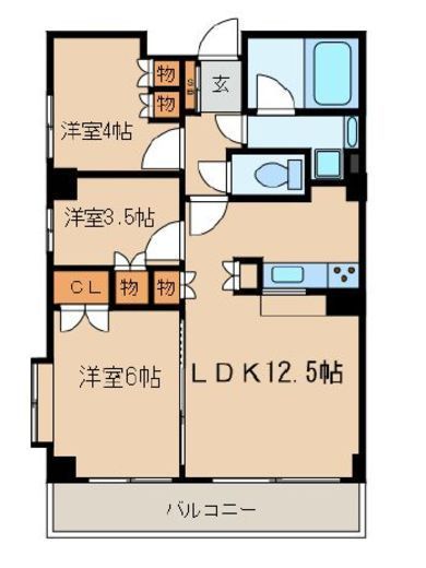 レジディア文京音羽　213号室　間取り