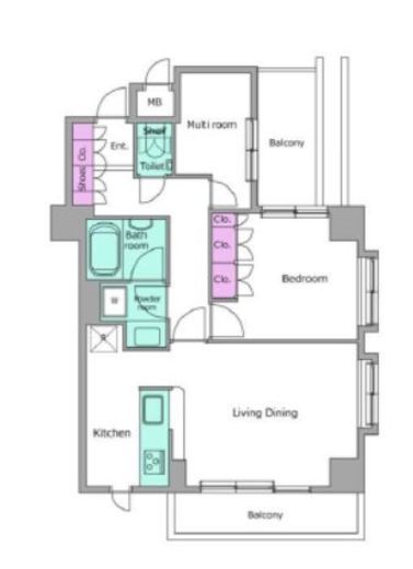 レジディア文京音羽　409号室　間取り