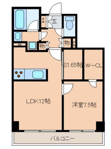 レジディア文京音羽　806号室　間取り