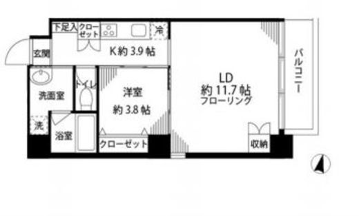 恩京アムール　901号室　間取り