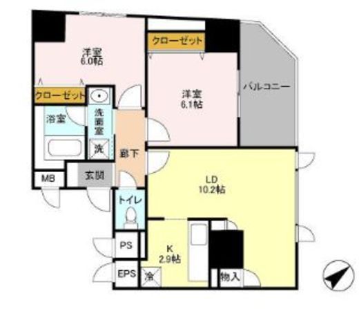 フォレンツタワー文京千石　703号室　間取り