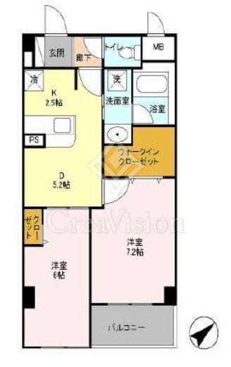 フォレンツタワー文京千石　202号室　間取り
