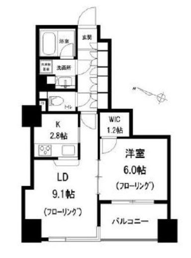 アトラス雑司が谷　203号室　間取り