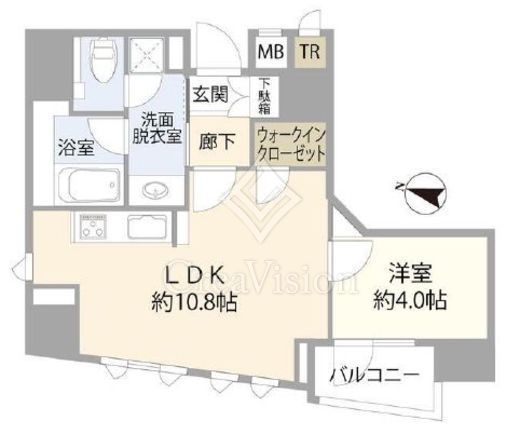 リビオレゾン小石川　12F1号室　間取り