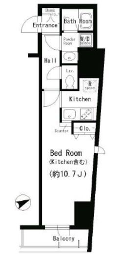 コンフォリア要町　601号室　間取り