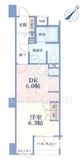 イトーピア池袋メトロポリタン　906号室　間取り