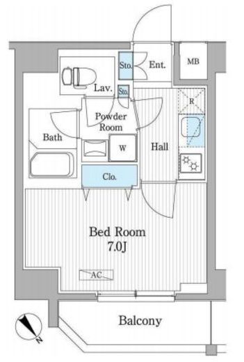パティオスクエア御茶ノ水　405号室　間取り
