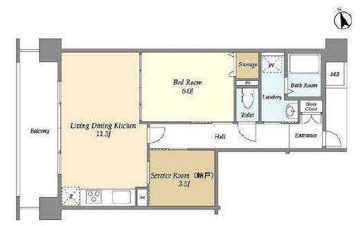 アーバンライフ目白駅前　2-206号室　間取り