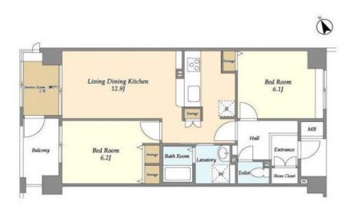 アーバンライフ目白駅前　2-207号室　間取り