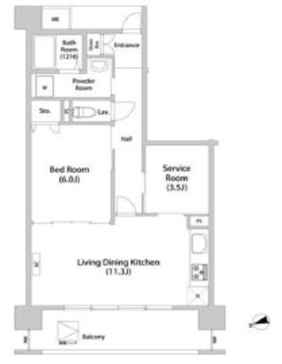 アーバンライフ目白駅前　2-506号室　間取り