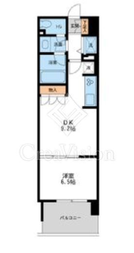 レジディア南千住　706号室　間取り