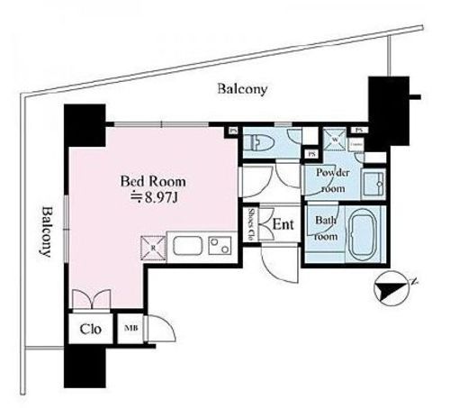 グランテール代々木　208号室　間取り