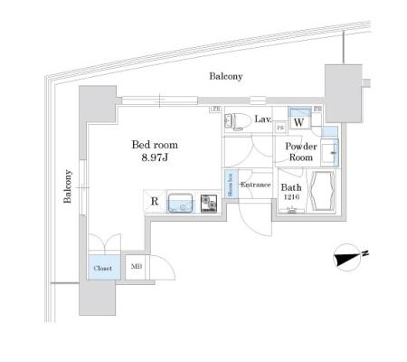 グランテール代々木　508号室　間取り