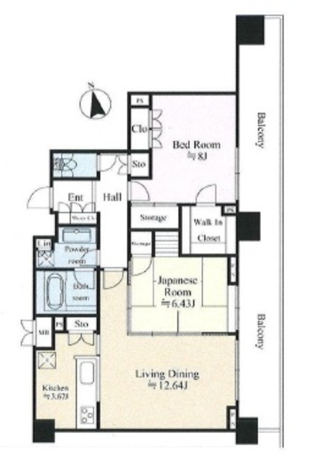 グランテール代々木　901号室　間取り