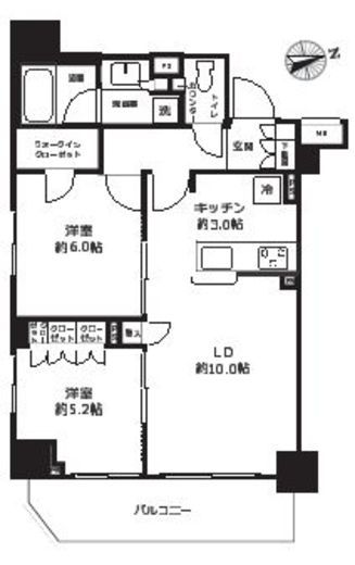 グランリビオ ザ・レジデンス　1007号室　間取り