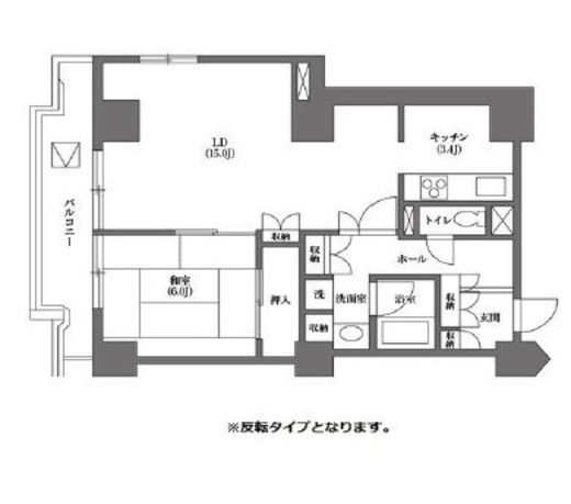 文京グリーンコートビュータワー本駒込　B401号室　間取り