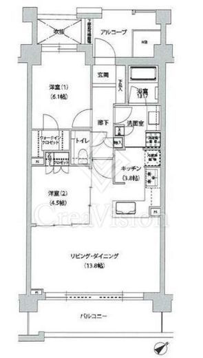 文京グリーンコートテラス　312号室　間取り