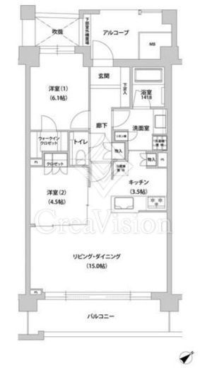 文京グリーンコートテラス　311号室　間取り