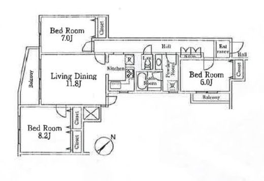 アビタシオン　103号室　間取り