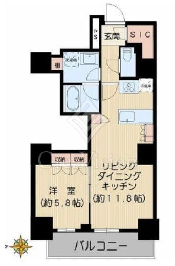 ザ・パークハウス小石川後楽園　3F3号室　間取り