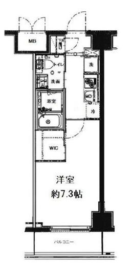 ハーモニーレジデンス神楽坂　304号室　間取り
