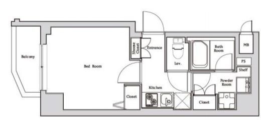 ハーモニーレジデンス神楽坂　601号室　間取り