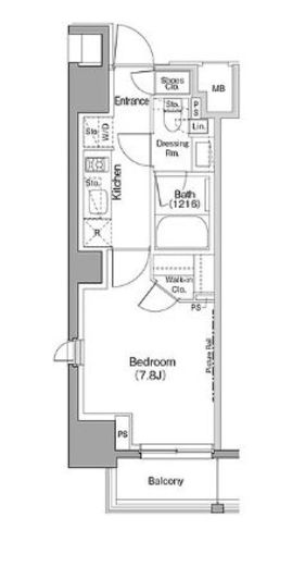 ザ・パークハビオ巣鴨　301号室　間取り