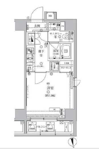 アルテシモモーレ　201号室　間取り