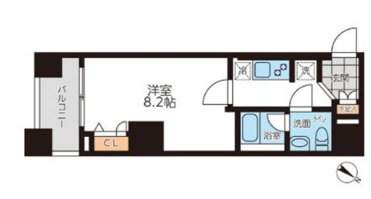 グランパセオ本駒込　902号室　間取り