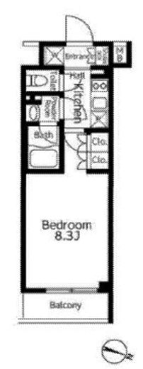 GLACIER大塚 (グラシア大塚)　1004号室　間取り