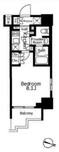 GLACIER大塚 (グラシア大塚)　901号室　間取り
