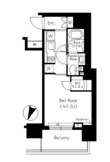 パークリュクス本駒込ステーションプレミア　305号室　間取り