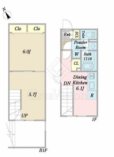 メルヴェーユ文京小石川　101号室　間取り