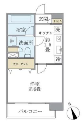 エコロジー白山レジデンス　702号室　間取り