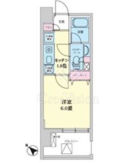 エコロジー白山レジデンス　603号室　間取り